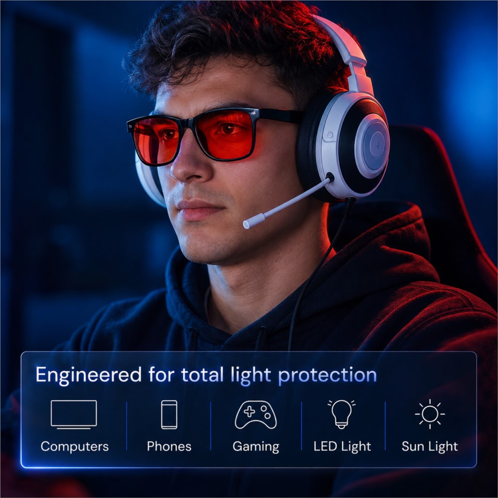 Advanced Blue Light Blocking G - Gaming Glasses Blue 评论和价格