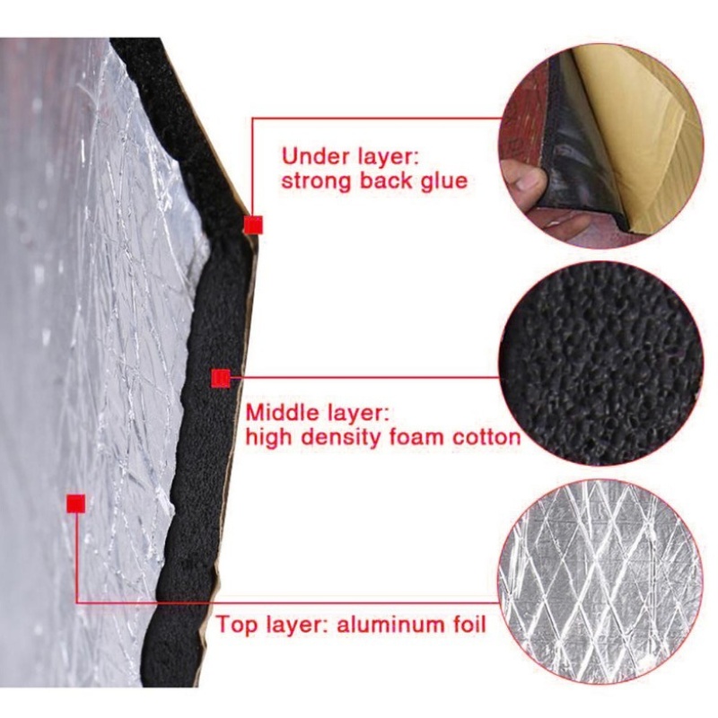5/10mm Car Sound Mat Proofing  - Sound Dampening Foam 评论和价格