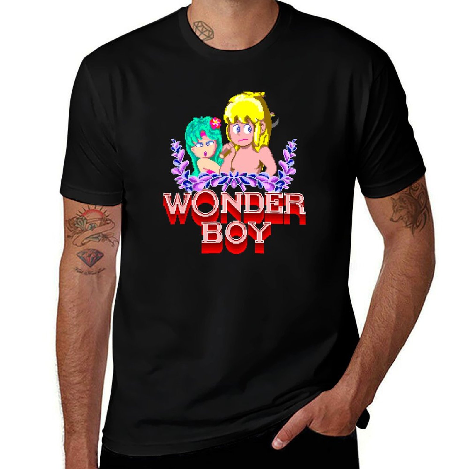 Wonder Boy Arcade - Pixel Art  - Esports Gaming T Shirt 评论和价格