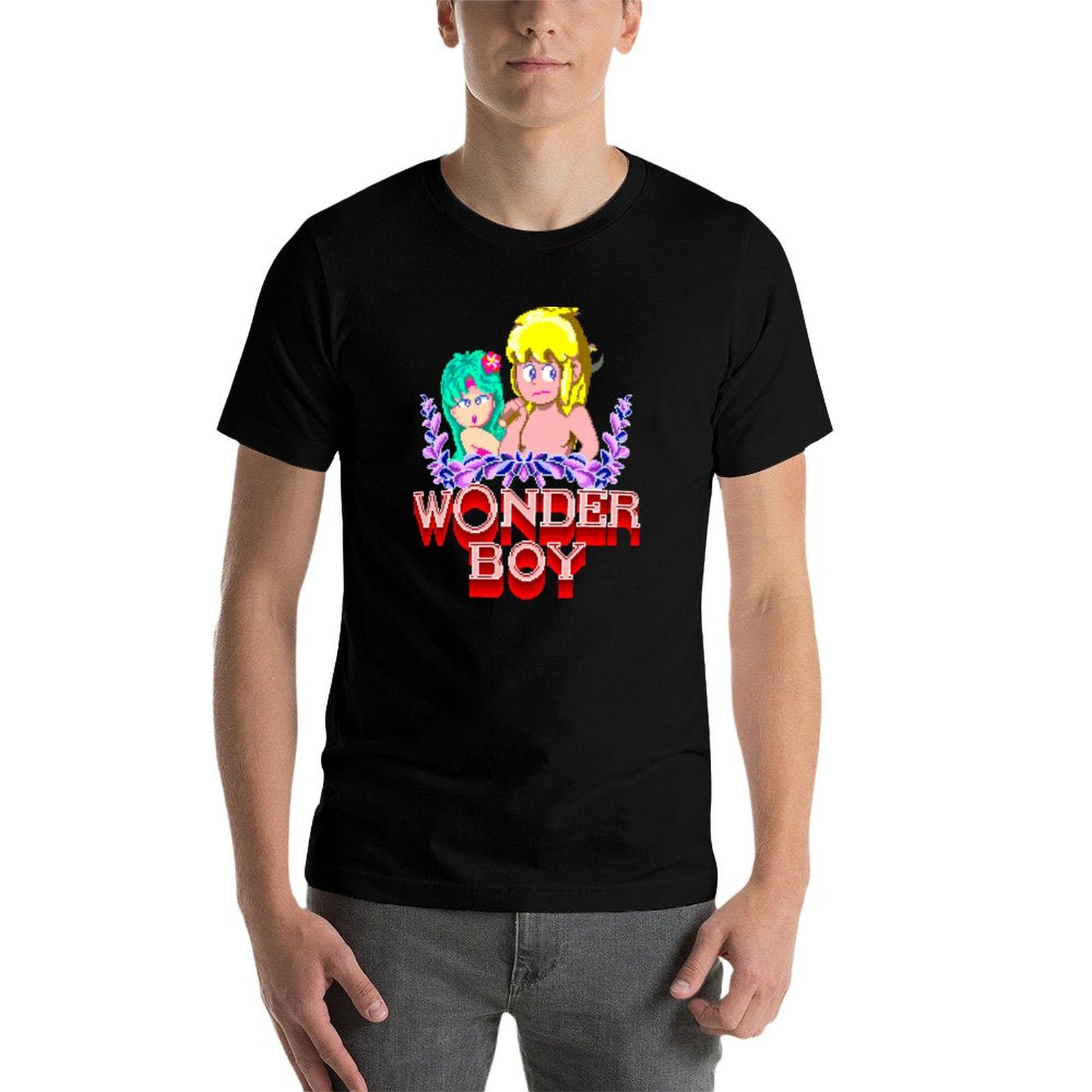 Wonder Boy Arcade - Pixel Art  - Esports Gaming T Shirt 评论和价格