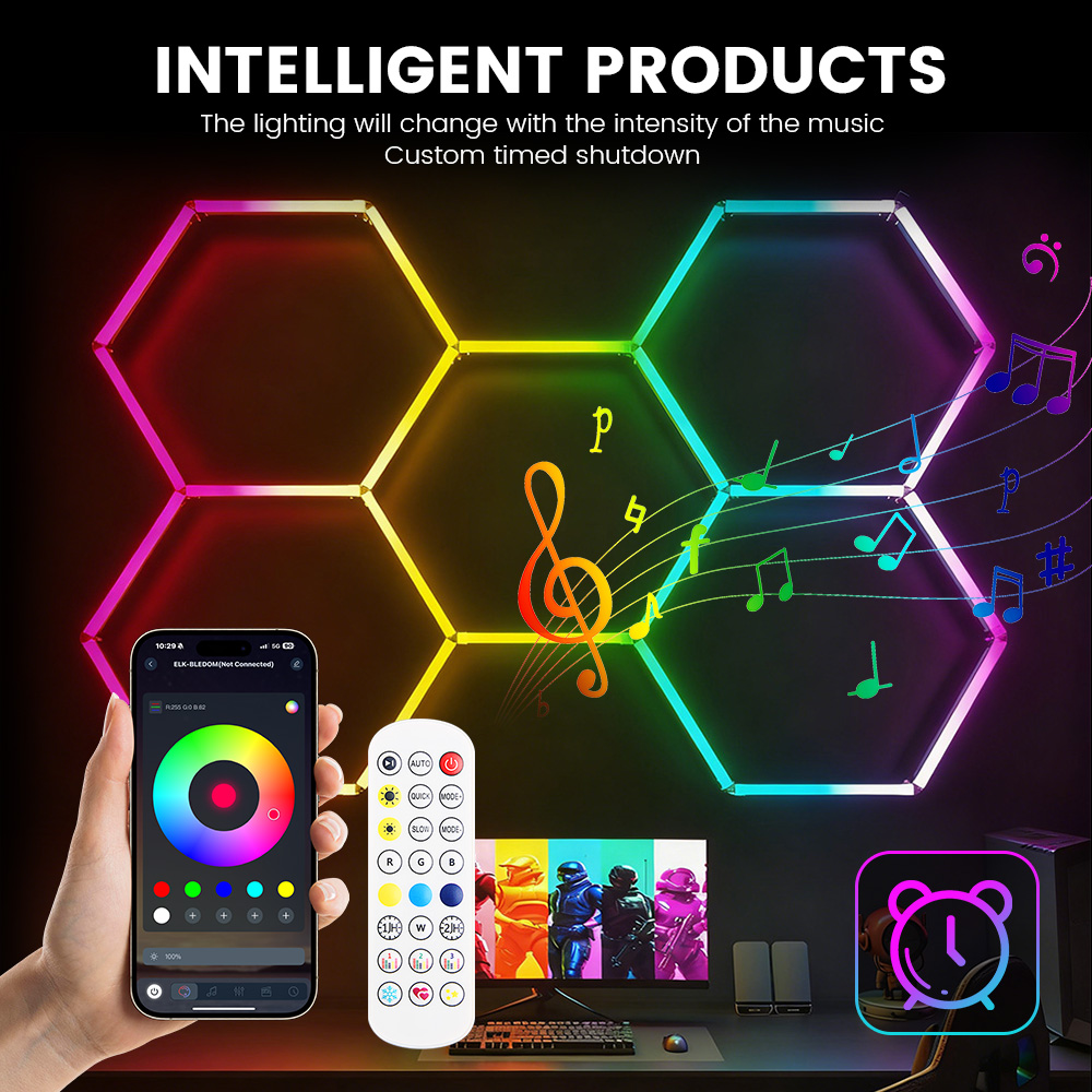 Smart RGB Honeycomb Hexagonal  - Esports Gaming Remote 评论和价格