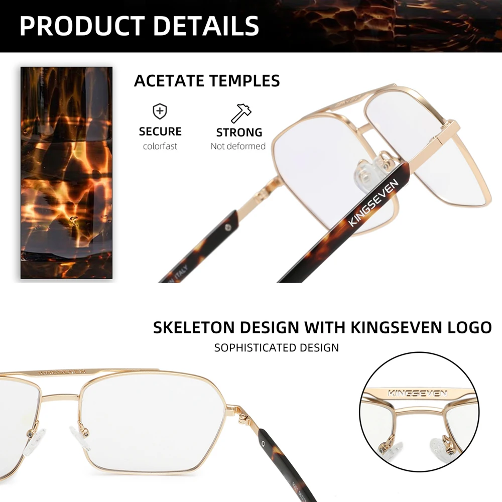KINGSEVEN Classic Anti-Blue-Li - Gaming Glasses Blue 评论和价格