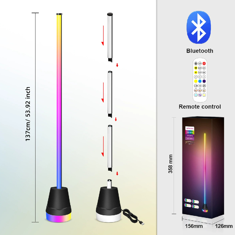 2026 RGB Floor Lamp Bluetooth  - Esports Gaming Remote 评论和价格