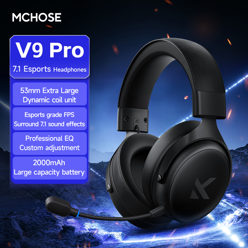 MCHOSE V9 Pro 2 Headset with M - Esports Wireless Gaming Headset 评论和价格