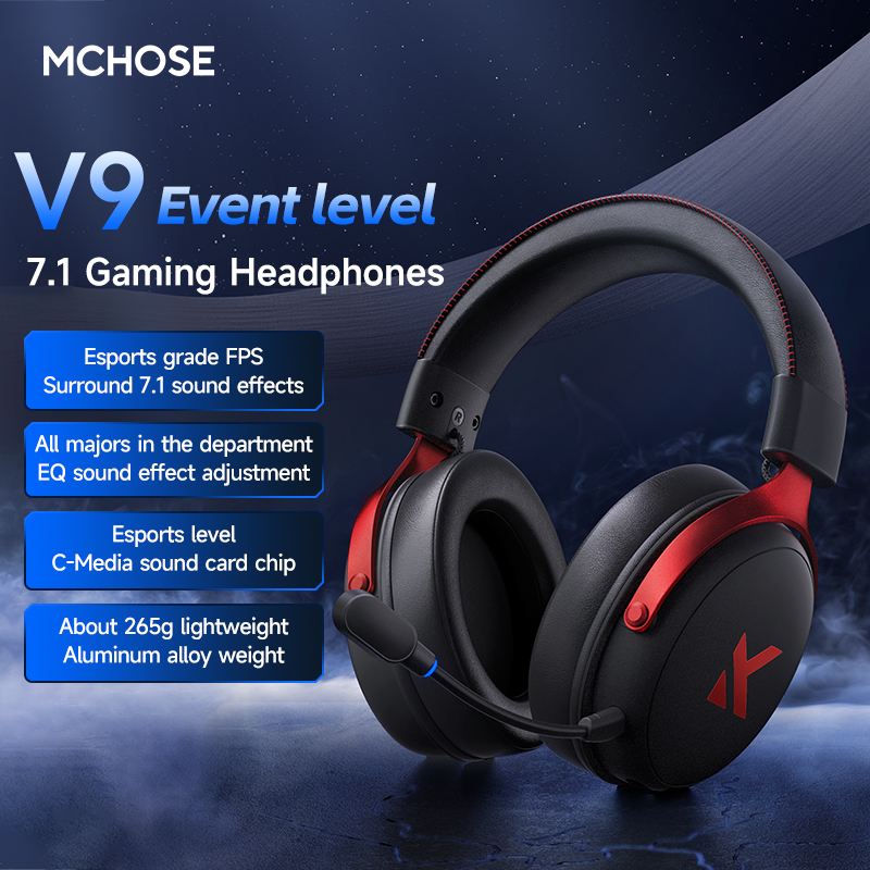 MCHOSE V9 Pro 2 Headset with M - Esports Wireless Gaming Headset 评论和价格