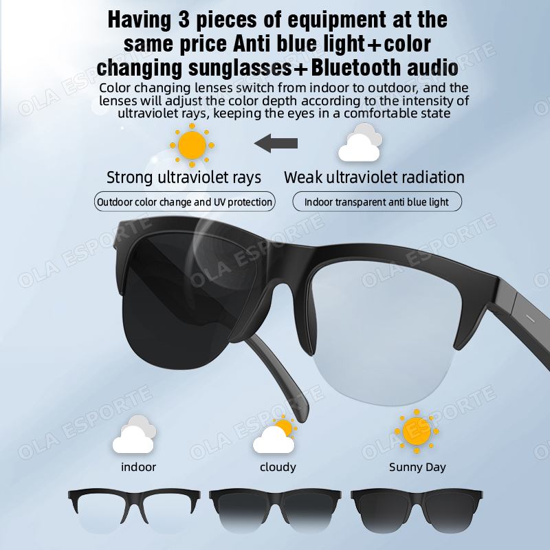 Photochromic Lens Smart Glasse - Esports Gaming Remote 评论和价格