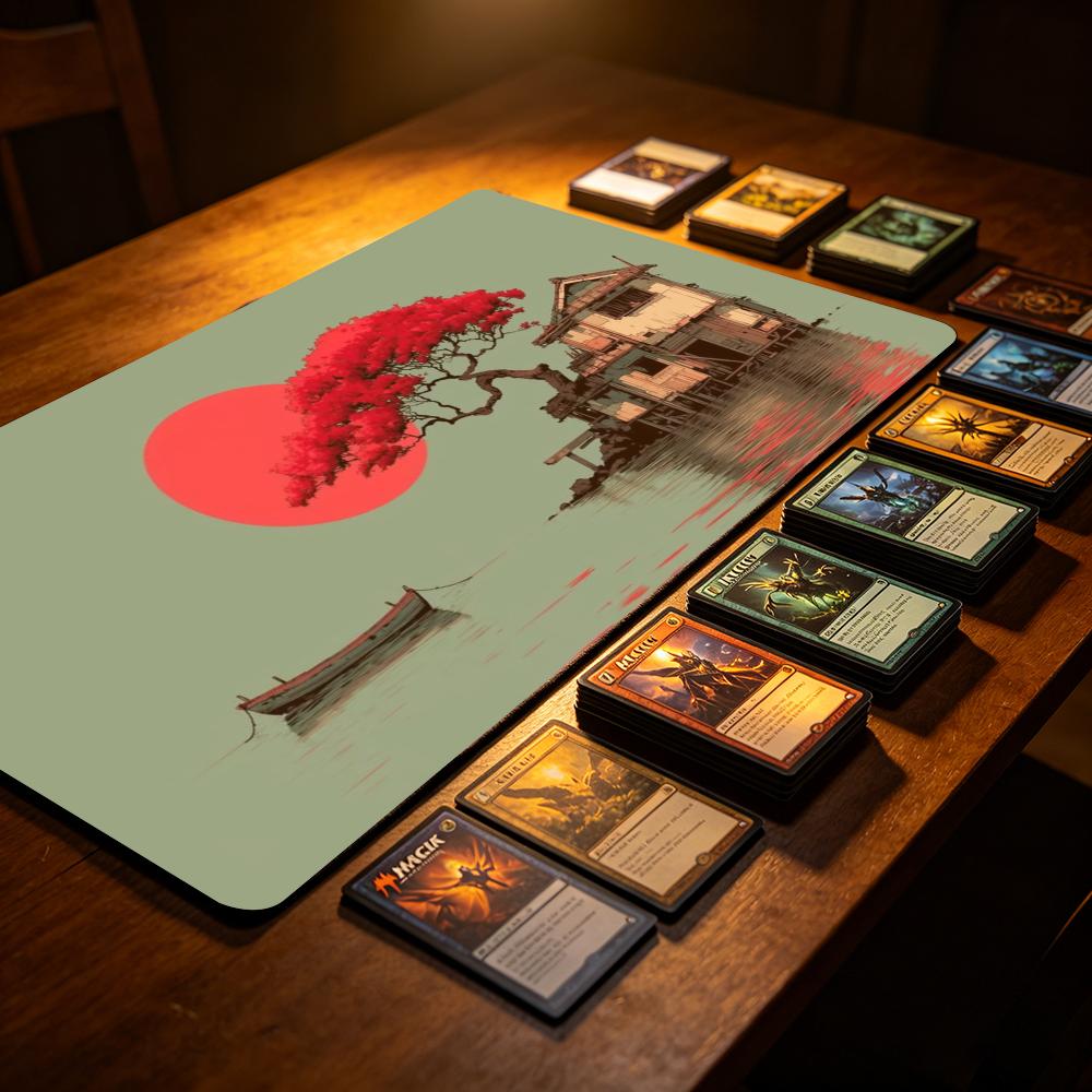Ukiyo‑e Landscape TCG Playmat  - Esports Gaming House 评论和价格